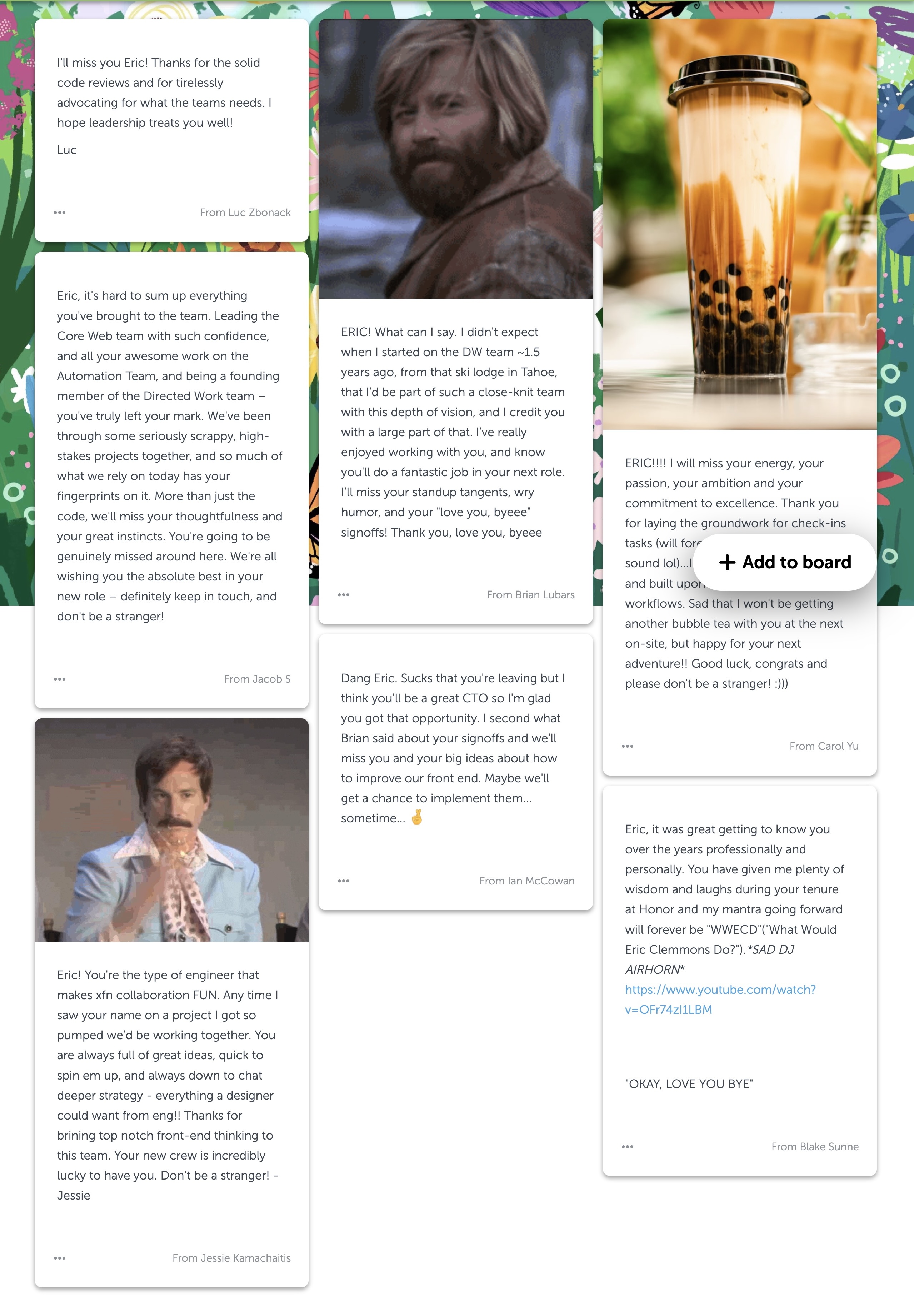 Eric Clemmons' Kudoboard